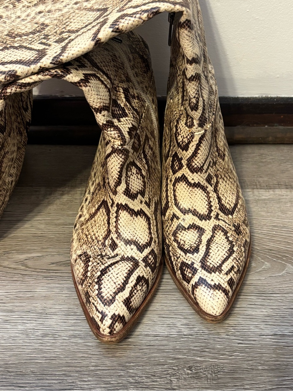 Vince Camuto snake print boots - Picture 9 of 16